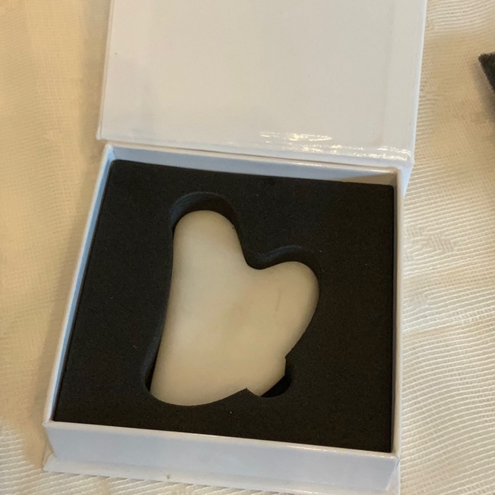 White Heart-Shaped Stone in Box
